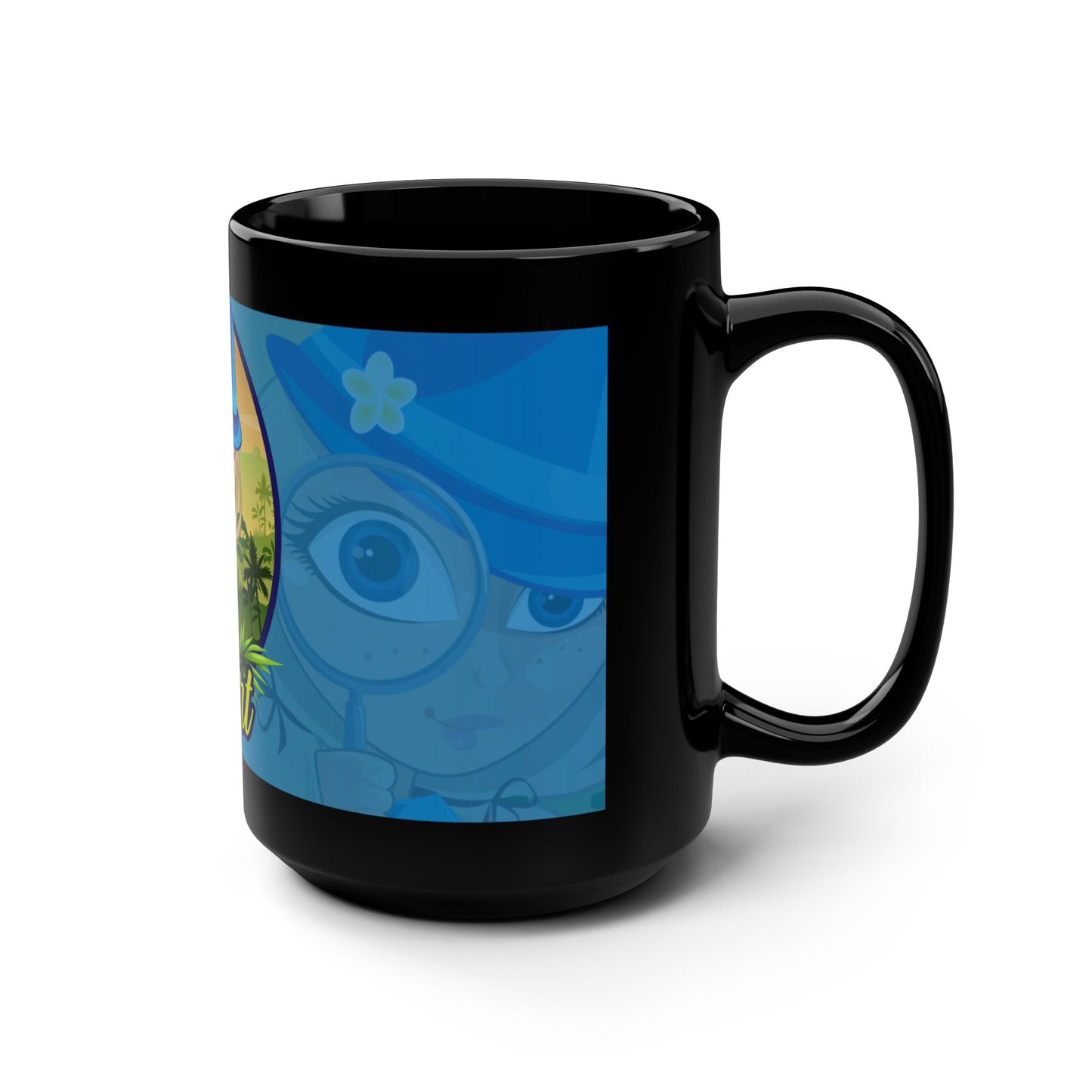 Show Me, Girl! Off The Chart Black Mug, 15oz