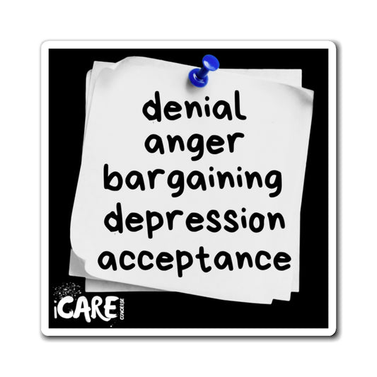 Sherri's Survival Magnets for Dealing with Death, Custom Magnets, Transformational Tool, Hope & Healing, Survivor Tool, black white